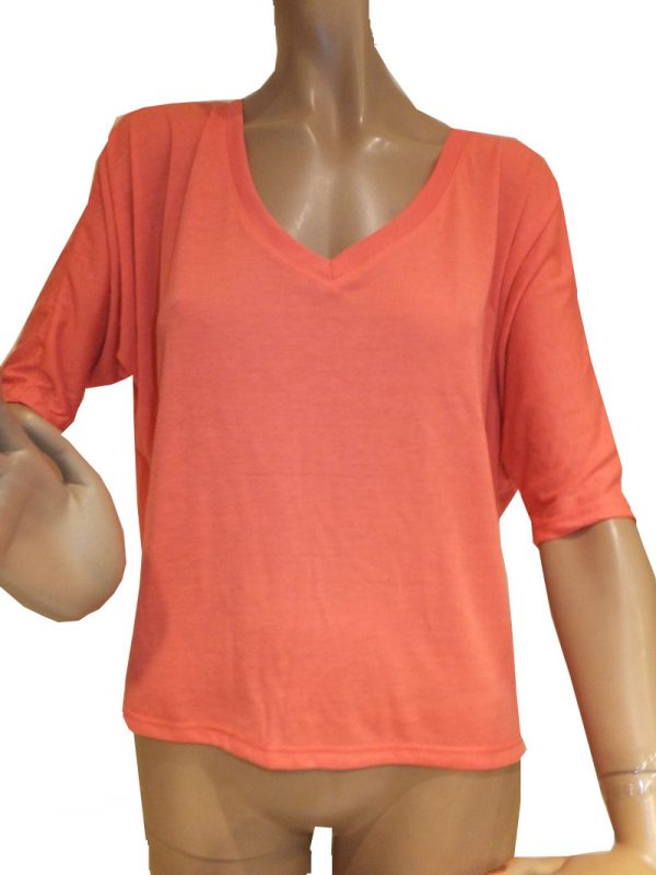 7645ST8orange Shirt Gr.40