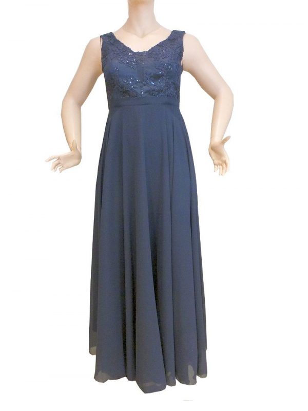 7721SK9 Abendkleid blau Gr 42