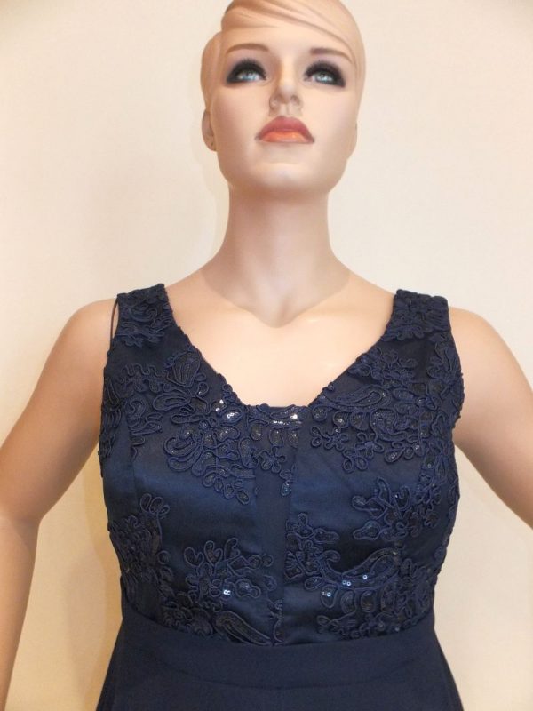 7721SK9 Abendkleid blau Gr 42