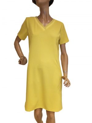 7761WK9 Kleid gelb Gr 38