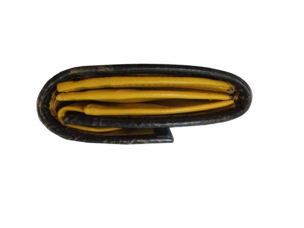 7799DG9D déqua G11 Geldbeutel Unikat schwarz-gelb