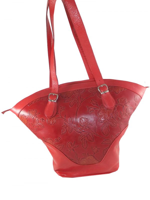 7790DT9 déqua Tasche Unikat rote Rosen