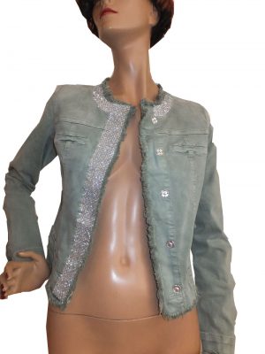 7822MJ9 Jacke Jeans grün Gr  42