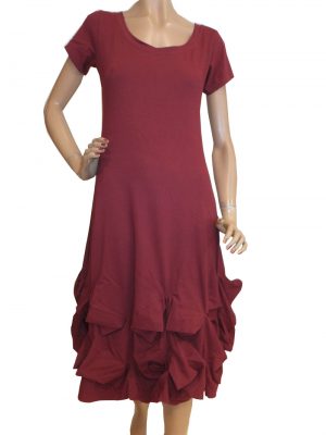 7874MK9 bordeaux Kleid Gr 44