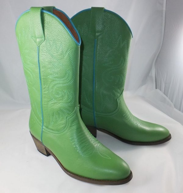 8187PS0 hellgrün Western Stiefel Gr 38 u 39 (Alyss)