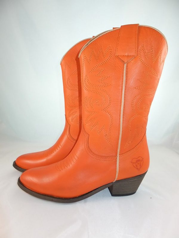 8187PS0 orange Stiefel Gr 37 u 38 (Novia)