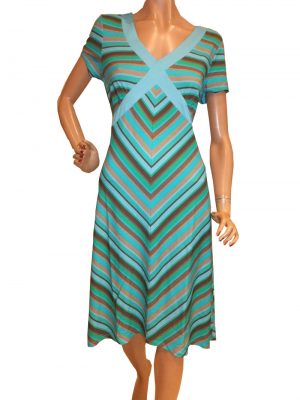 8204LK0 türkis-grün Kleid Lalamour Gr 44