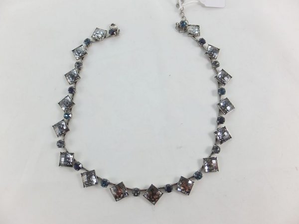 6356EH5g Halskette blau-grau-schwarz