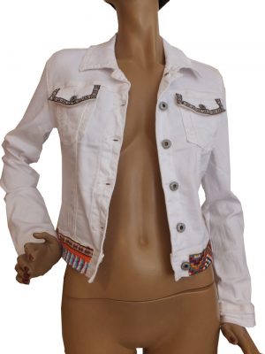 8310MJ0 Jeansjacke im Indianerstil Gr 36