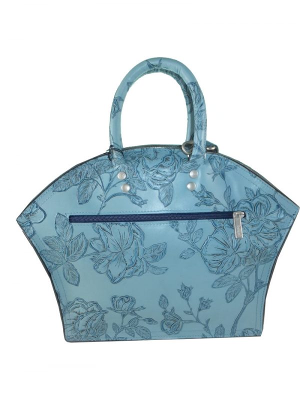 8354DT0 déqua Tasche Unikat Rose hellblau