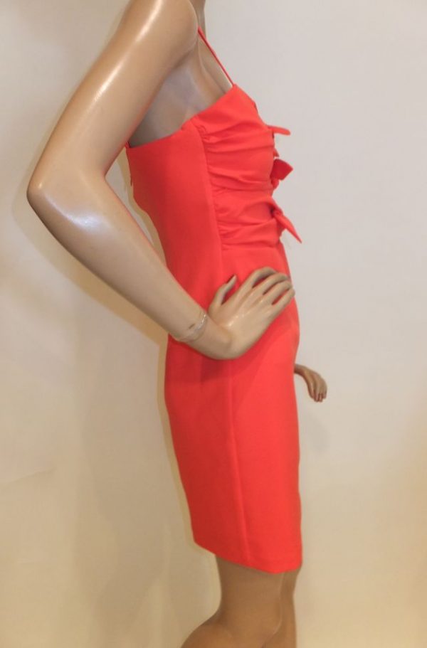 7303BK8 Kleid in rot Gr 38