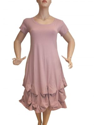 7486MK8 rose Kleid Gr 44