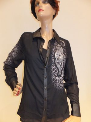 6339BB5 Gloss line Bluse Gr 36