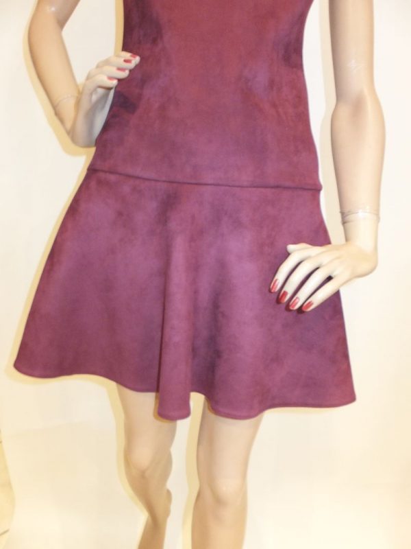 7518BK8 Kleid bordeaux Gr 38