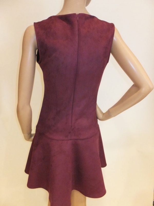 7518BK8 kleid bordeaux Gr 34 u 38