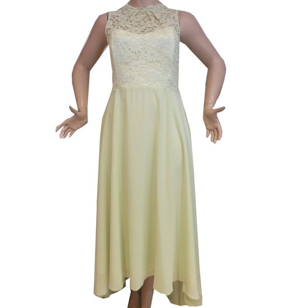 8702SK2 Swing Abendkleid gelb Gr 46