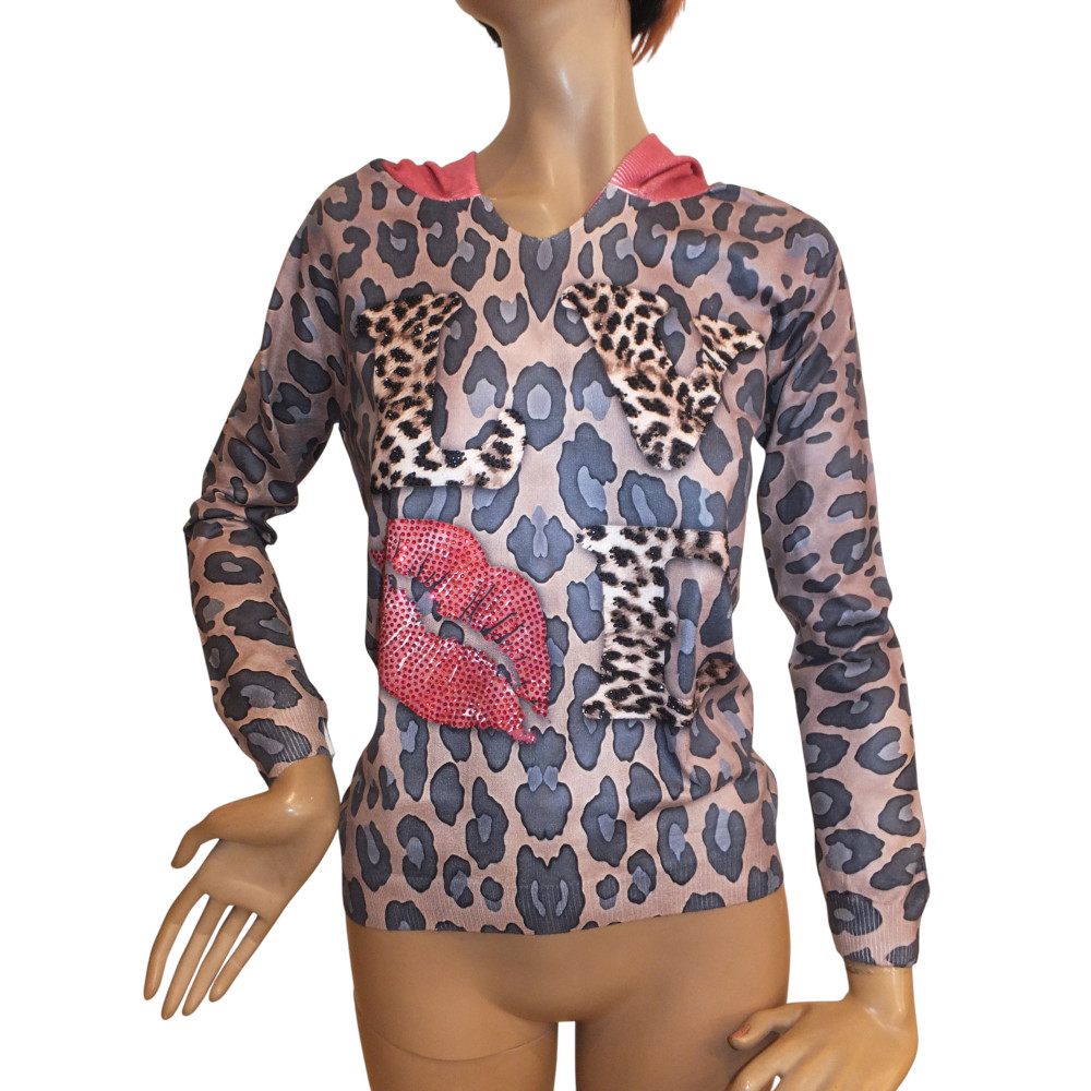 10024MP5 Pulli Missy Leo braun-rot Gr 36 u 38 10024MP5 Pulli Missy Leo braun-rot Gr 36 u 38