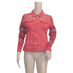10019OJ5 Jeansjacke rot Gr 36, 38, 40, 42 u 44 10019OJ5 Jeansjacke rot Gr 36, 38, 40, 42 u 44
