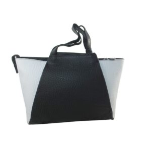 10028VT5 große Voi Kurzgriff-Tasche schwarz-weiß 10028VT5 große Voi Kurzgriff-Tasche schwarz-weiß