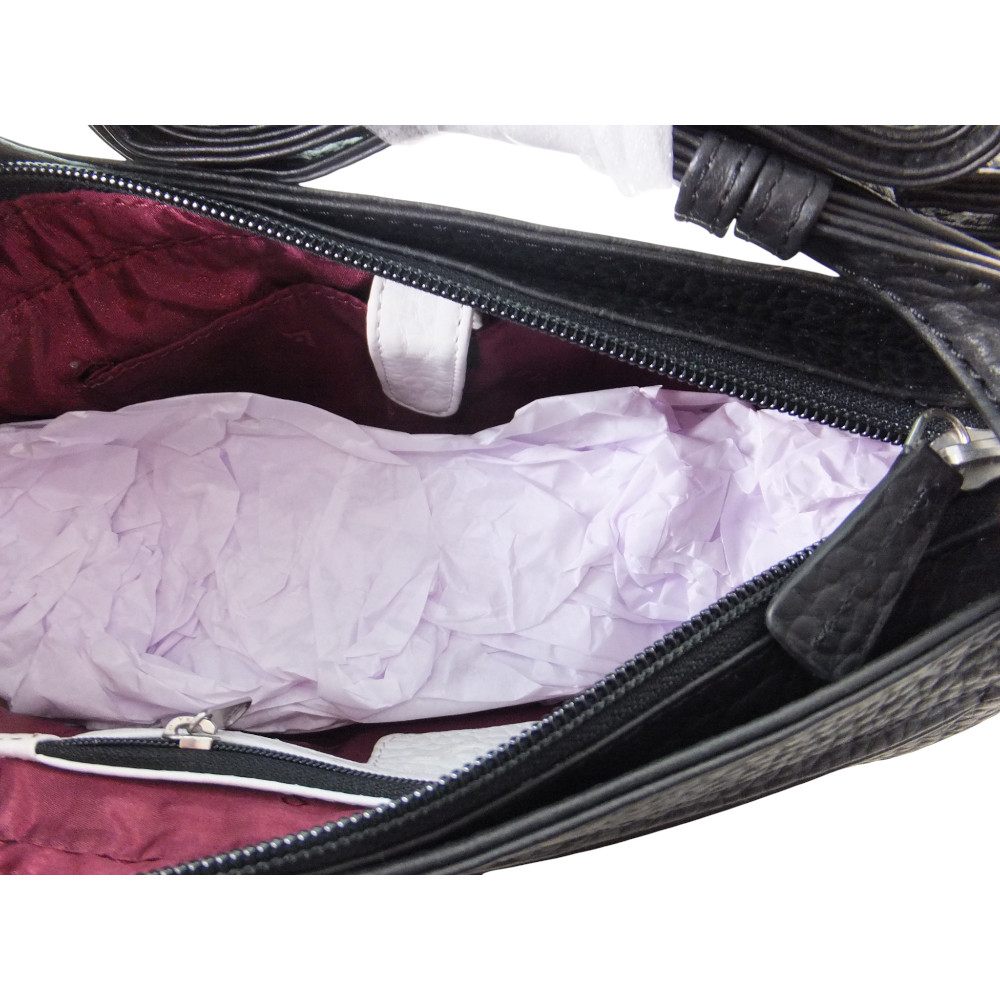 10032VT5 kleine Voi Umhängetasche 2fbg schwarz-weiß 10032VT5 kleine Voi Umhängetasche 2fbg schwarz-weiß