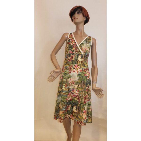 8756LK2 Kleid Lalamour Dschungel Gr 36