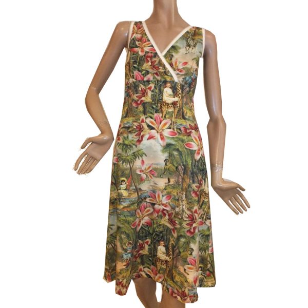 8756LK2 Kleid Lalamour Dschungel Gr 36