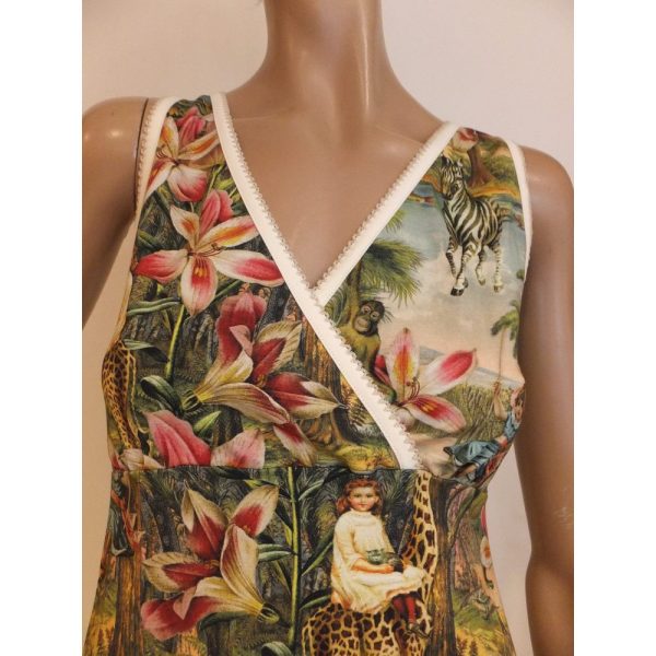 8756LK2 Kleid Lalamour Dschungel Gr 36