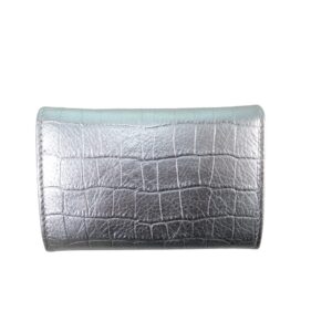 10040DG5A déqua G7 Unikat Geldbörse Kroko silber