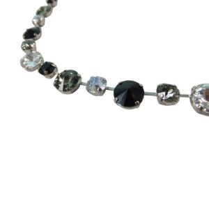 10053PH5 Halskette Pees schwarz-grau-klar