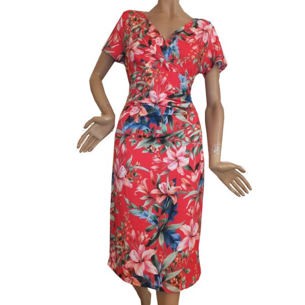 8794SK2 Swing Kleid rot Gr  42