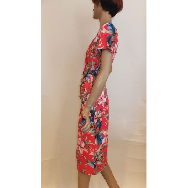 8794SK2 Swing Kleid rot Gr  42