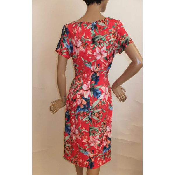8794SK2 Swing Kleid rot Gr  42