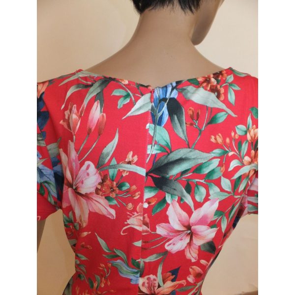 8794SK2 Swing Kleid rot Gr  42