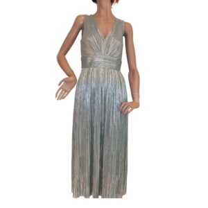 10067SK6 Maxi Swing Kleid grün-gold Gr 36, 38 u 42 10067SK6 Maxi Swing Kleid grün-gold Gr 36, 38 u 42