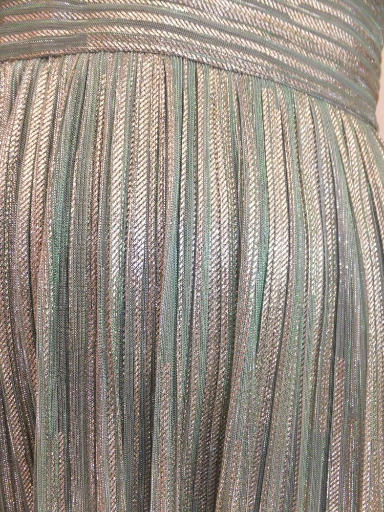 10067SK6 Maxi Swing Kleid grün-gold Gr 36, 38 u 42 10067SK6 Maxi Swing Kleid grün-gold Gr 36, 38 u 42