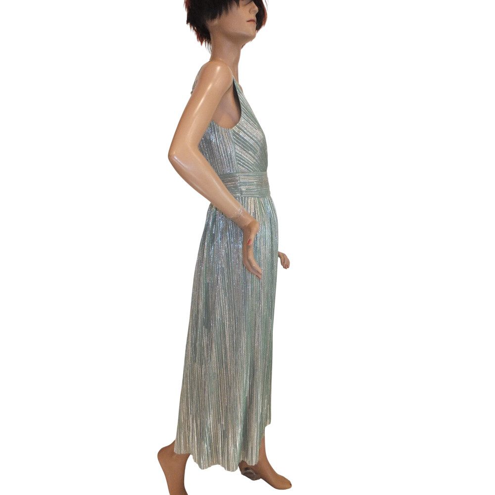 10067SK6 Maxi Swing Kleid grün-gold Gr 36, 38 u 42 10067SK6 Maxi Swing Kleid grün-gold Gr 36, 38 u 42