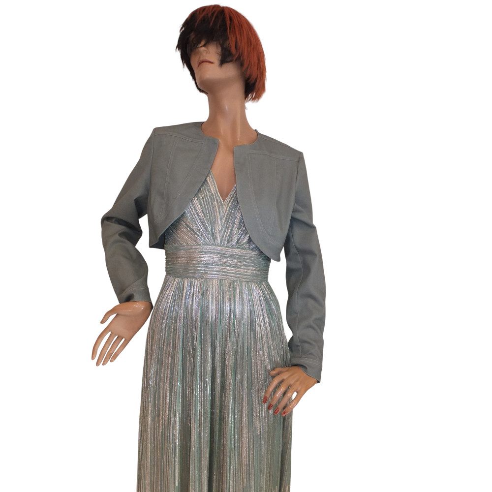 10067SK6 Maxi Swing Kleid grün-gold Gr 36, 38 u 42 10067SK6 Maxi Swing Kleid grün-gold Gr 36, 38 u 42