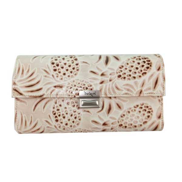 8806DG2B große déqua G9 Unikat Geldbörse Ananas beige