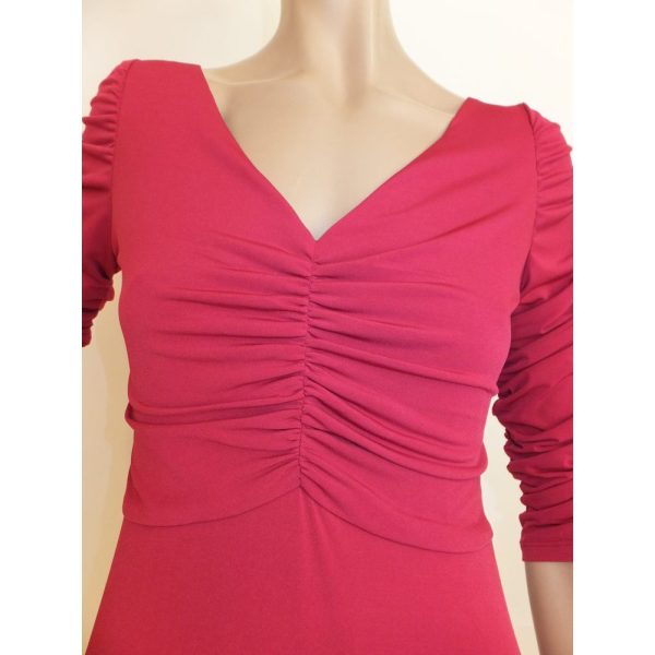 8810SK2 Swing Kleid dunkelrot Gr.40