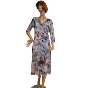 10070SK6 Swing Kleid blau-rose Gr 40, 42 u 44 10070SK6 Swing Kleid blau-rose Gr 40, 42 u 44