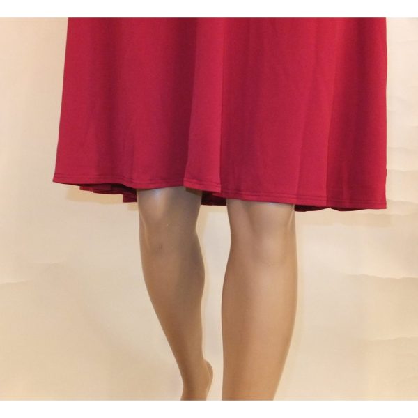 8810SK2 Swing Kleid dunkelrot Gr.40