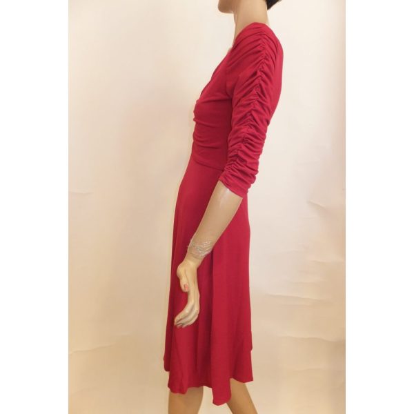 8810SK2 Swing Kleid dunkelrot Gr.40