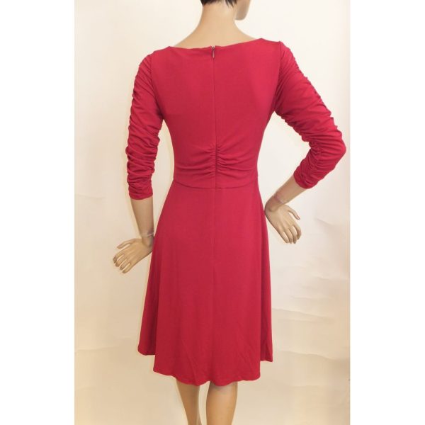 8810SK2 Swing Kleid dunkelrot Gr.40