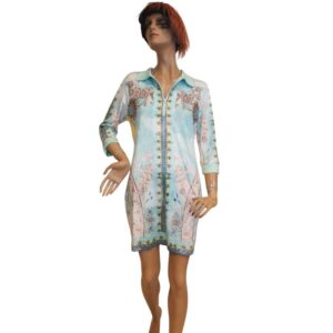 10073MK6 Missy Kleid Langarm türkis Gr 36, 38, 40 u 42 10073MK6 Missy Kleid Langarm türkis Gr 36, 38, 40 u 42