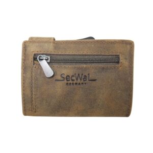 10098OK6 SecWal Leder Kartenetui-Geldbörse Leder