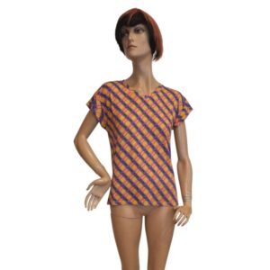 10120LT6 Lalamour Tshirt ocker-violett pink Gr 36 u 38