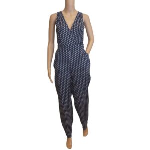 10117LJ6 Lalamour Jumpsuit blau-rose Gr 36, 38 u 40