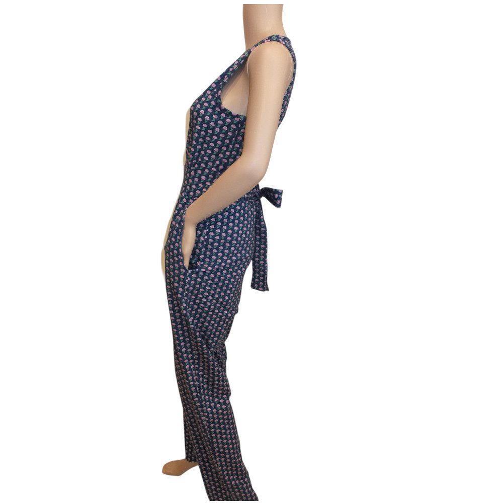 10117LJ6 Lalamour Jumpsuit blau-rose Gr 36, 38 u 40 10117LJ6 Lalamour Jumpsuit blau-rose Gr 36, 38 u 40
