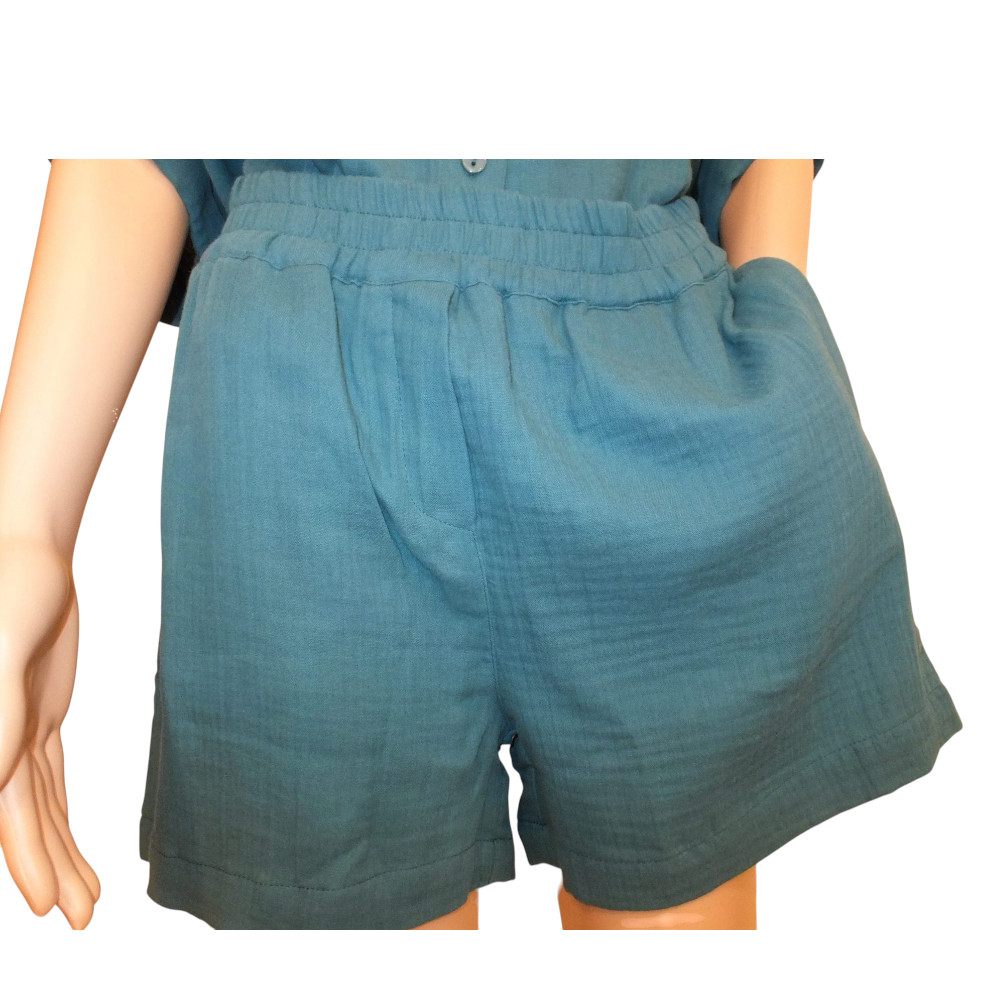10111LH6 Lalamour Kurze Hose petrol Gr 36, 38 u 40 10111LH6 Lalamour Kurze Hose petrol Gr 36, 38 u 40