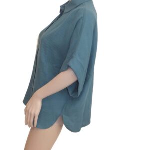 10103LB6 Lalamour Bluse petrol Gr 36, 38 u 40